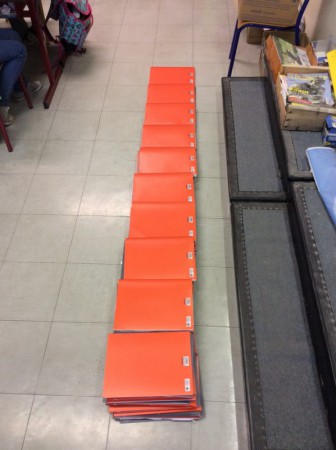 Accumulation ordonnée de cahiers